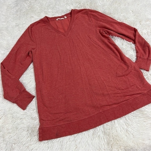 Soft Surroundings Siesta Soft Tunic Style Number: 2BR58 Long Tunic Pockets Sz M - Picture 2 of 12